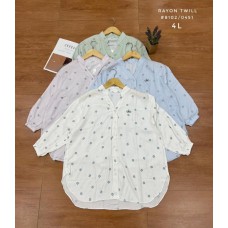 Claudia Blouse - Polka Flower